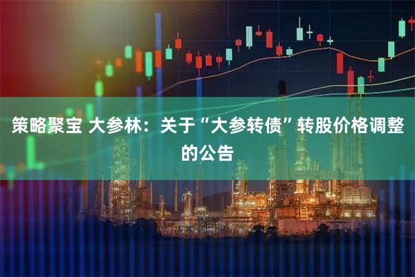 策略聚宝 大参林：关于“大参转债”转股价格调整的公告